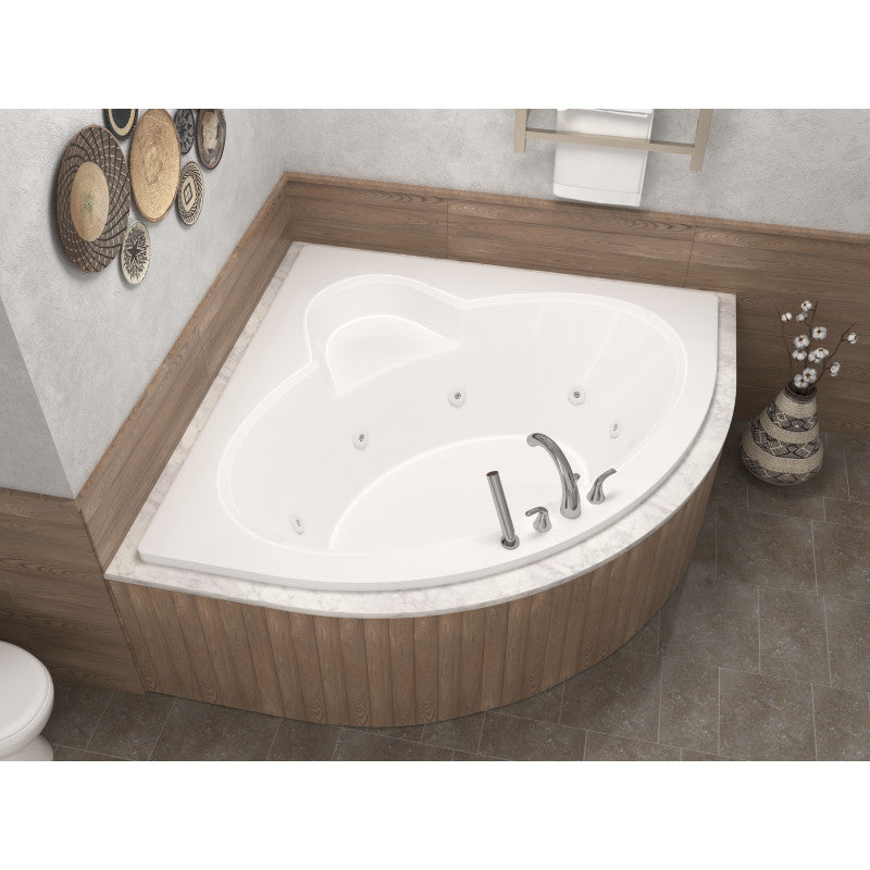 Atlantis Whirlpools Alexandria 60 x 60 Corner Whirlpool Jetted Bathtub