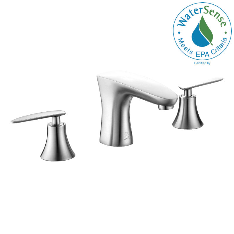 Chord Series 8 in. Widespread 2-Handle Low-Arc Bathroom Faucet in Brushed Nickel