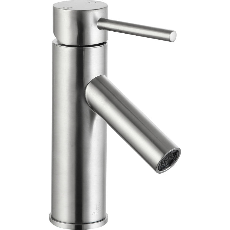 Valle Single Hole Single Handle Bathroom Faucet in Brushed Nickel