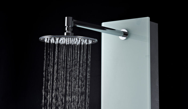 Titan Series 60 in. Full Body Shower Panel System with Heavy Rain Shower and Spray Wand in White