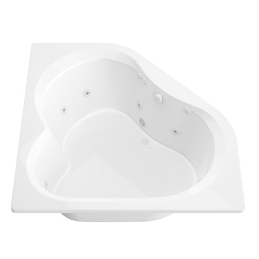 Atlantis Whirlpools Cascade 60 x 60 Corner Whirlpool Jetted Bathtub