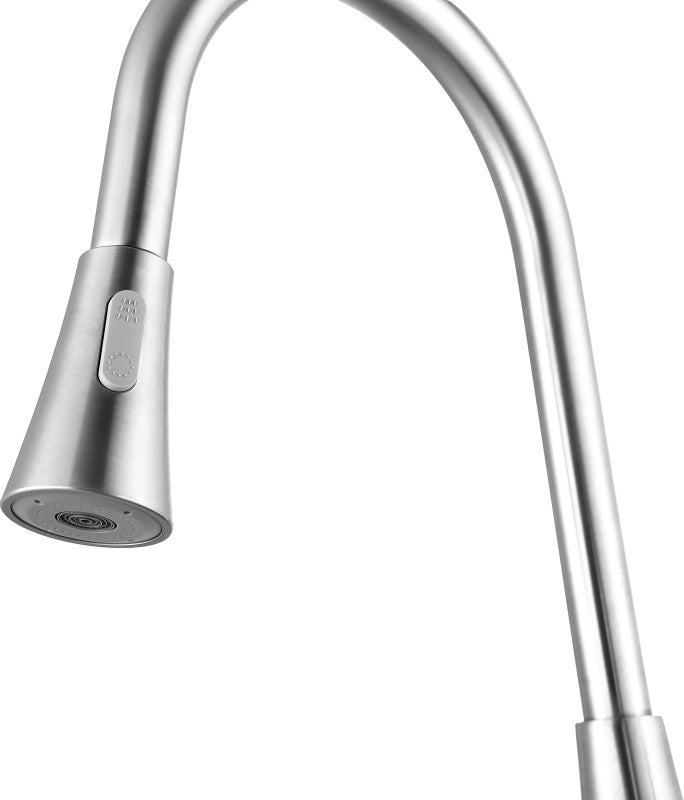 Meadow Single-Handle Pull-Out Sprayer Kitchen Faucet in Brushed Nickel