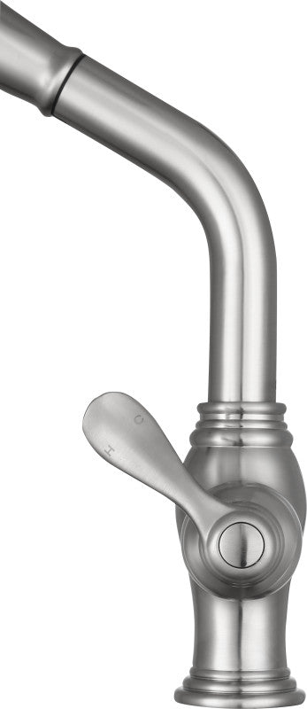Del Moro Single-Handle Pull-Out Sprayer Kitchen Faucet in Brushed Nickel