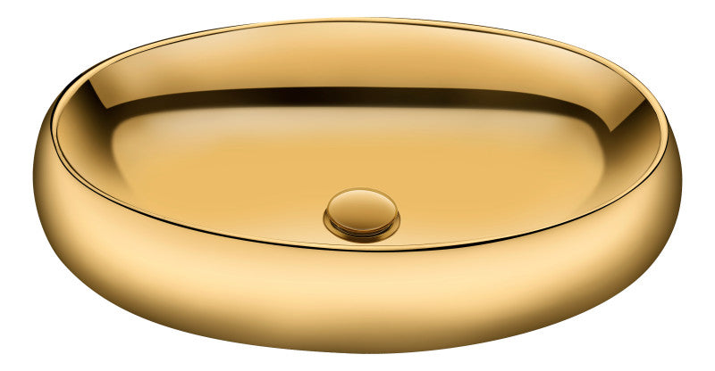 Prussian Series Ceramic Vessel Sink in Gold