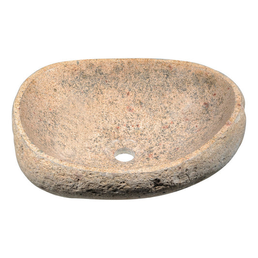 Leopards Crest Vessel Sink in Yellow River Stone