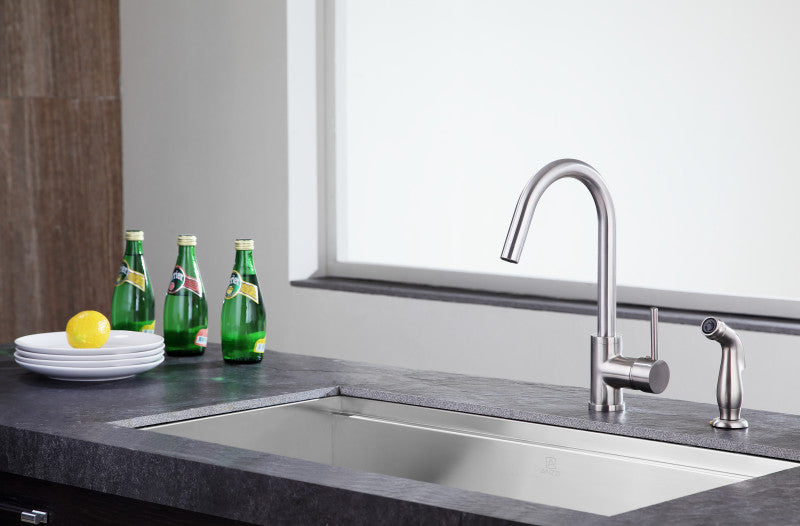 Farnese Single-Handle Standard Kitchen Faucet in Brushed Nickel