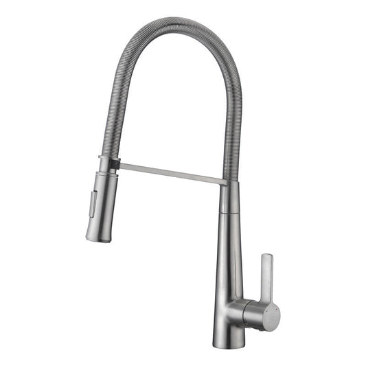 Apollo Single Handle Pull-Down Sprayer Kitchen Faucet in Brushed Nickel