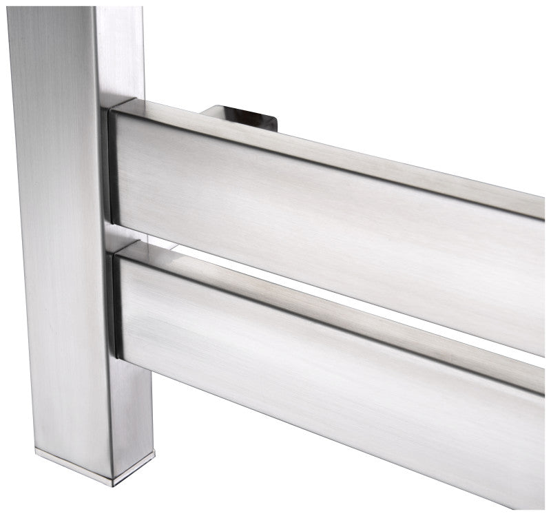 Starling 6-Bar Stainless Steel Wall Mounted Electric Towel Warmer Rack in Brushed Nickel
