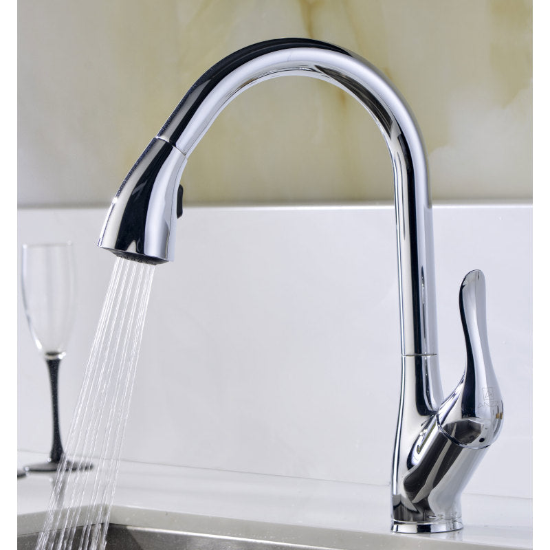 VANGUARD Undermount 30 in. Single Bowl Kitchen Sink with Accent Faucet