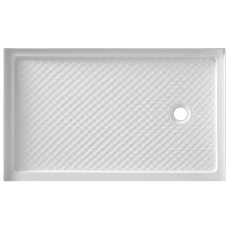 Colossi Series 36 in. x 60 in. Single Threshold Shower Base in White