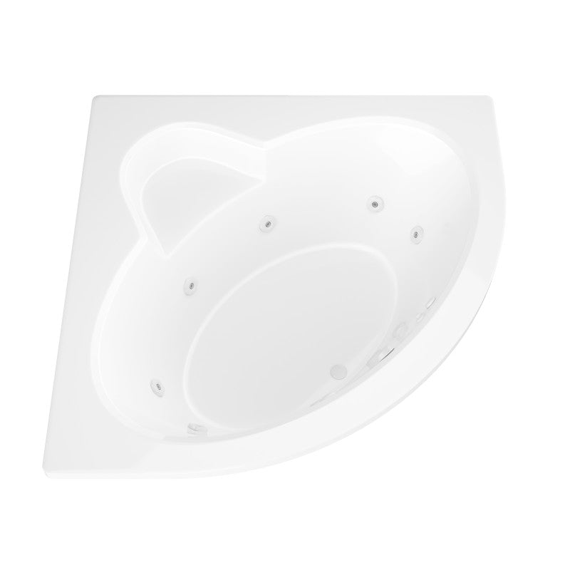 Atlantis Whirlpools Alexandria 60 x 60 Corner Whirlpool Jetted Bathtub