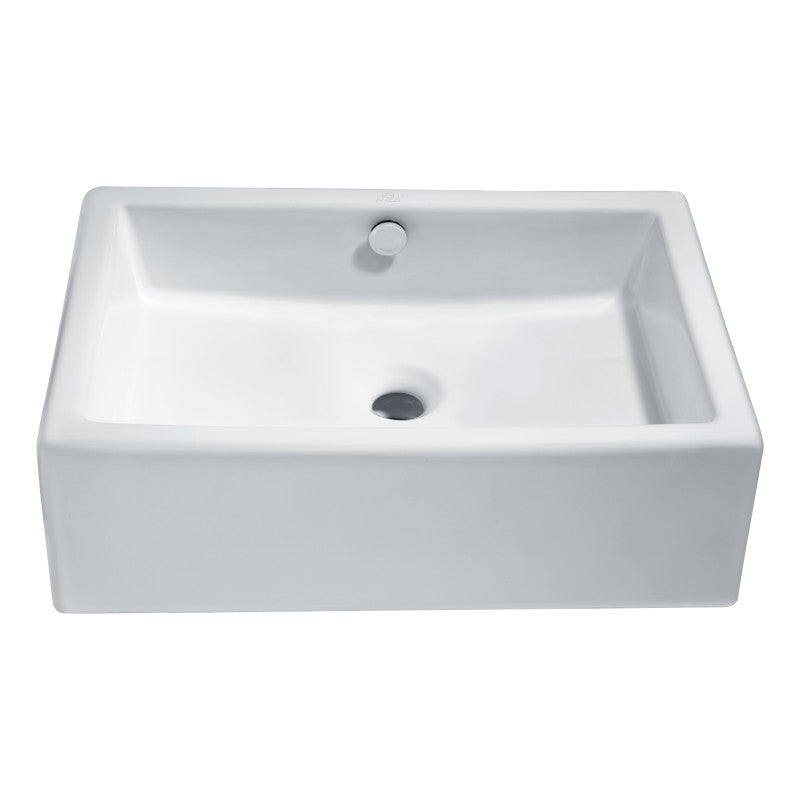 Deux Series Ceramic Vessel Sink in White