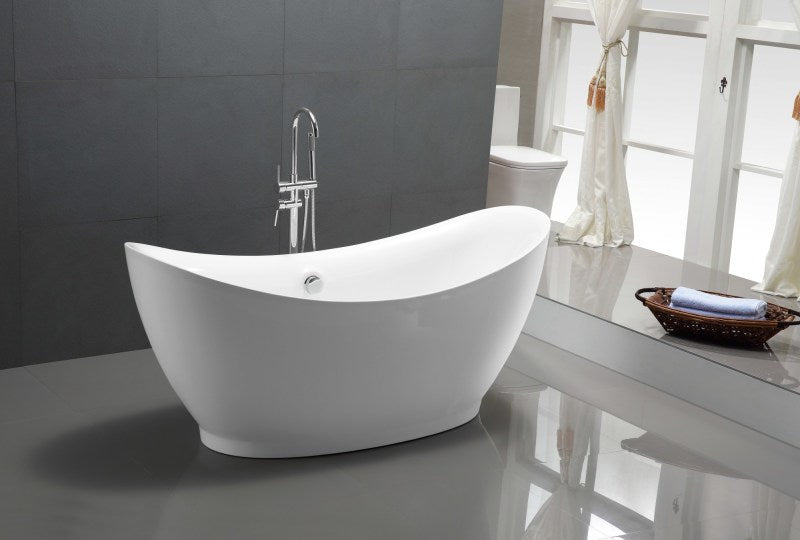 FT-AZ091 - Reginald Series 5.67 ft. Freestanding Bathtub in White
