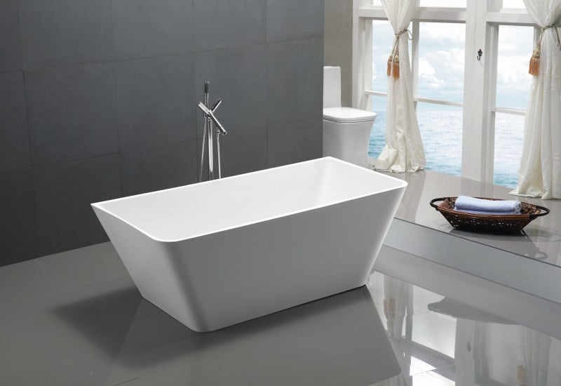 Zenith Series 5.58 ft. Freestanding Bathtub in White