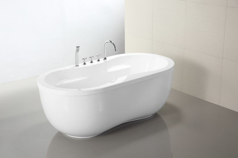 FT-AZ097 - Bawris Series 5.42 ft. Freestanding Bathtub in White