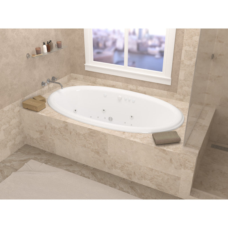 Atlantis Whirlpools Petite 44 x 78 Oval Air & Whirlpool Jetted Bathtub