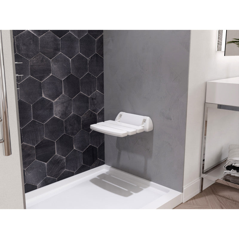 Class 13.78 in. Wall Mounted Folding Shower Seat