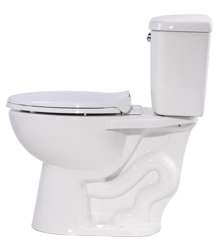 Author 2-piece 1.28 GPF Single Flush Elongated Toilet in White