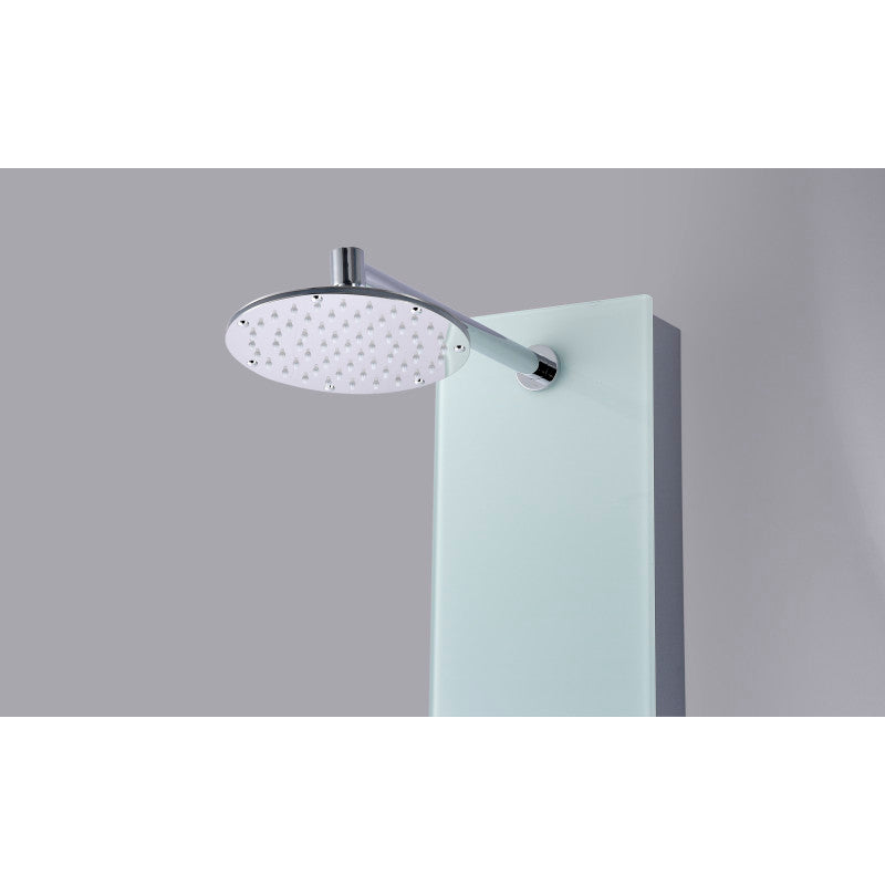 Mare Series 60 in. Full Body Shower Panel System with Heavy Rain Shower and Spray Wand in White