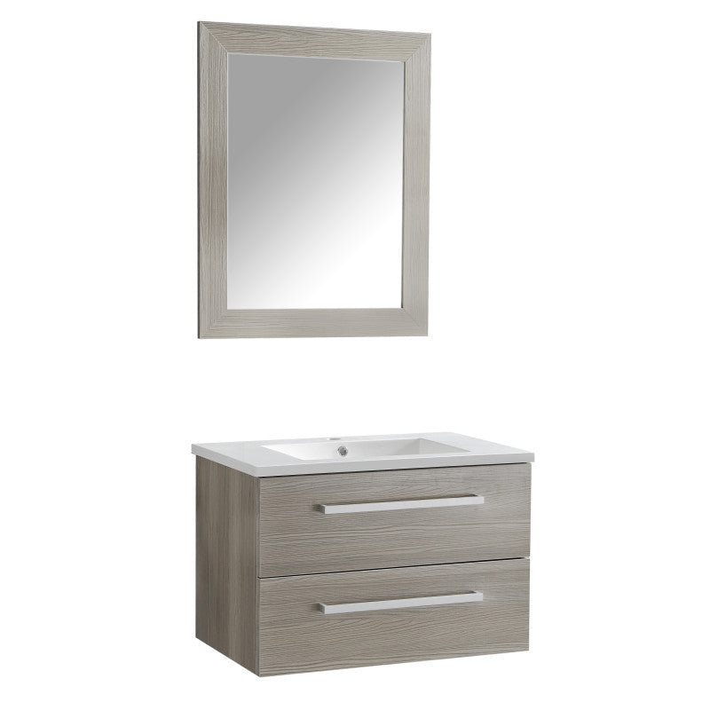 Conques 30 in. W x 20 in. H Bathroom Vanity Set in Rich Gray