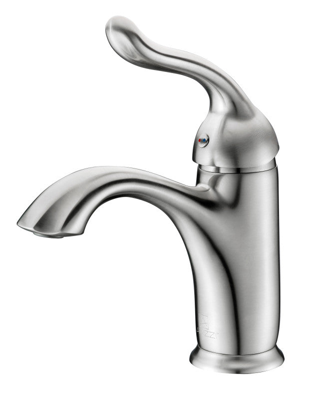 Arc Series Single Hole Single-Handle Low-Arc Bathroom Faucet in Brushed Nickel