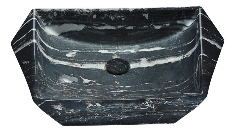 Sona Series Ceramic Vessel Sink in Marbled Adobe