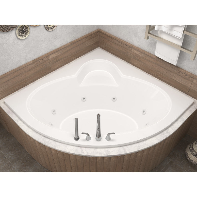 Atlantis Whirlpools Alexandria 60 x 60 Corner Whirlpool Jetted Bathtub