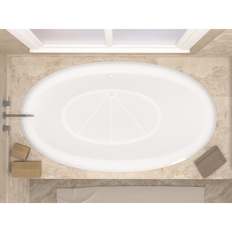 Atlantis Whirlpools Petite 44 x 78 Oval Soaking Bathtub