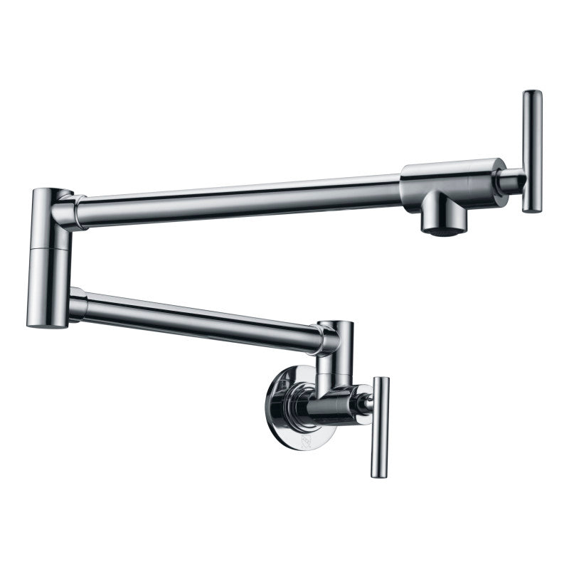 Braccia Series 24" Wall Mounted Pot Filler in Polished Chrome