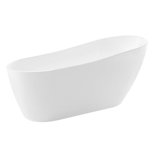 Trend Series 5.58 ft. Freestanding Bathtub in White