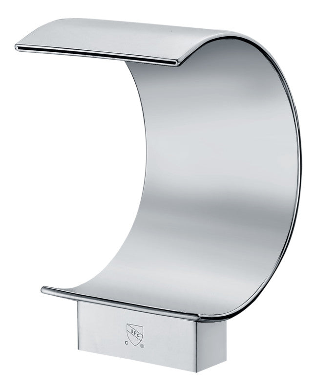 Ribbon 3-Handle Deck-Mount Roman Tub Faucet in Chrome
