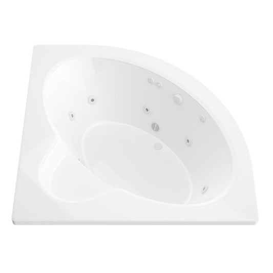 Atlantis Whirlpools Alexandria 60 x 60 Corner Whirlpool Jetted Bathtub