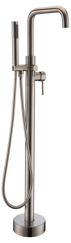 Moray Series 2-Handle Freestanding Tub Faucet with Hand Shower in Brushed Nickel