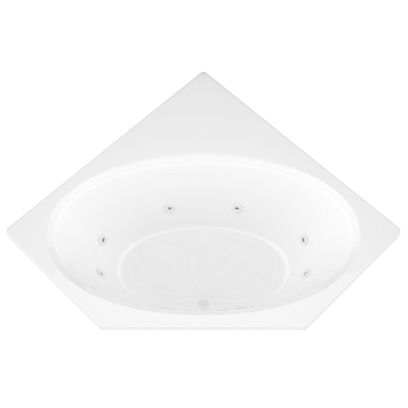 Atlantis Whirlpools Venus 60 x 60 Corner Whirlpool Jetted Bathtub