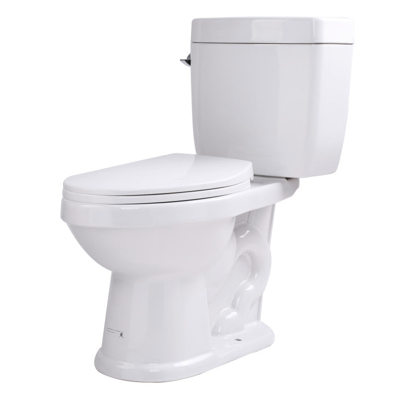 Prima 67 in. Acrylic Flatbottom Non-Whirlpool Bathtub with Tugela Faucet and Talos 1.6 GPF Toilet