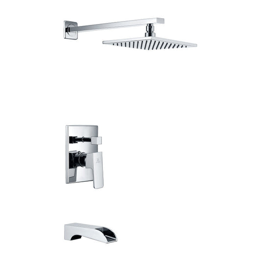 SH-AZ037 - Mezzo Series 1-Handle 1-Spray Tub and Shower Faucet in Polished Chrome
