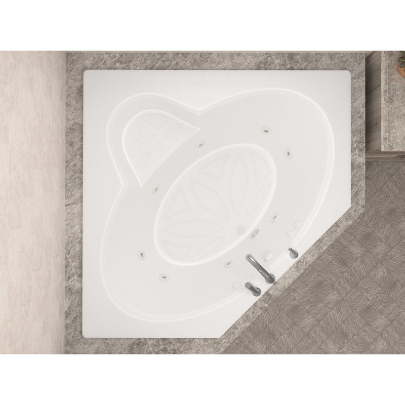 Atlantis Whirlpools Sublime 60 x 60 Corner Whirlpool Jetted Bathtub