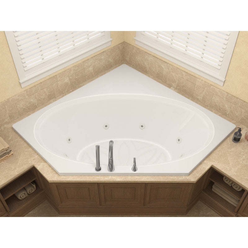 Atlantis Whirlpools Venus 60 x 60 Corner Whirlpool Jetted Bathtub