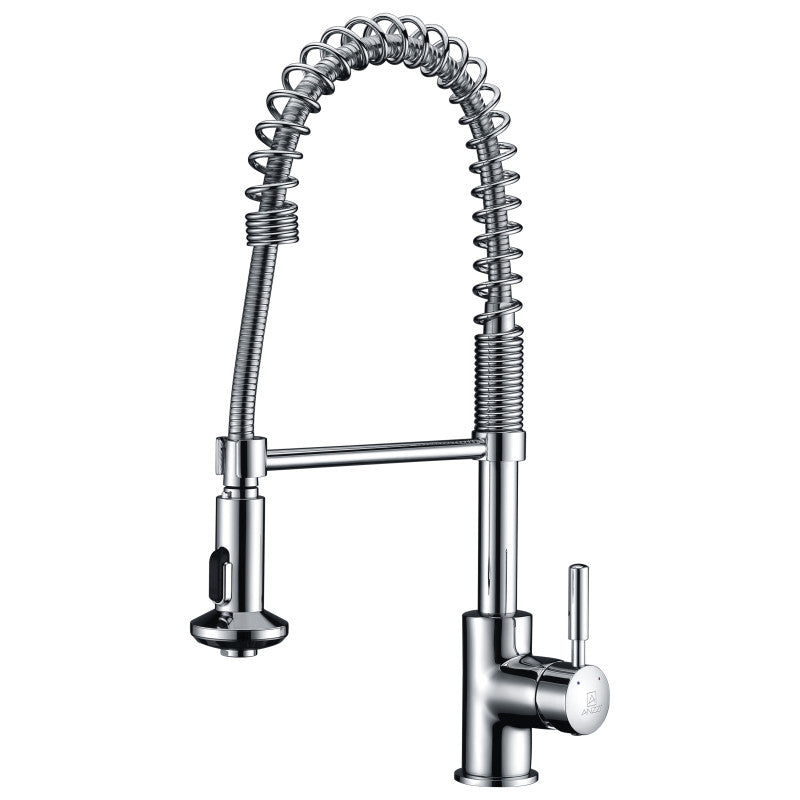 Eclipse Single Handle Pull-Down Sprayer Kitchen Faucet in Polished Chrome