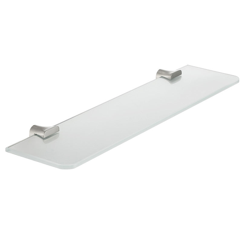 Essence Series Glass Shelf in Brushed Nickel