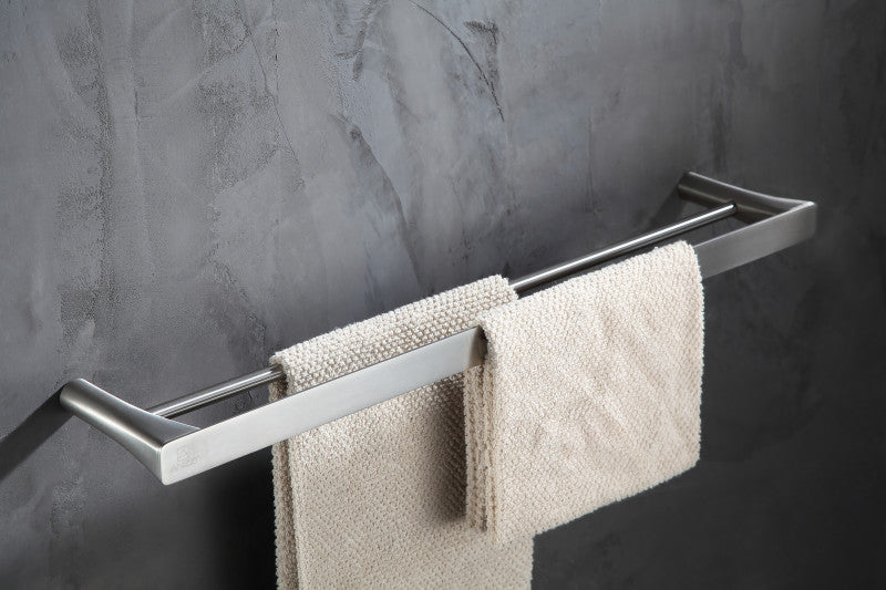 Caster 3 Series Towel Bar in Brushed Nickel