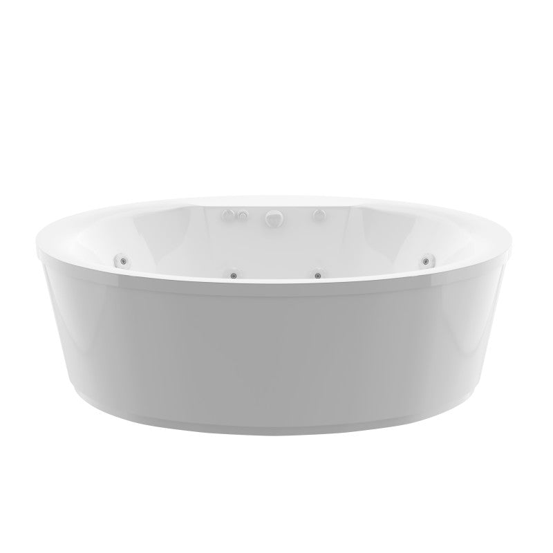 Atlantis Whirlpools Suisse 34 x 68 Oval Freestanding Whirlpool Jetted Bathtub