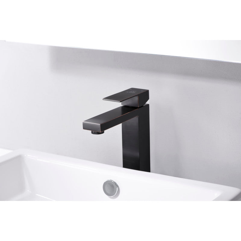 Enti Series Single Hole Single-Handle Vessel Bathroom Faucet in Oil Rubbed Bronze
