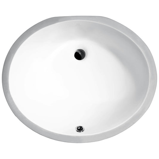 Pegasus Series 18.25 in. Ceramic Undermount Sink Basin in White