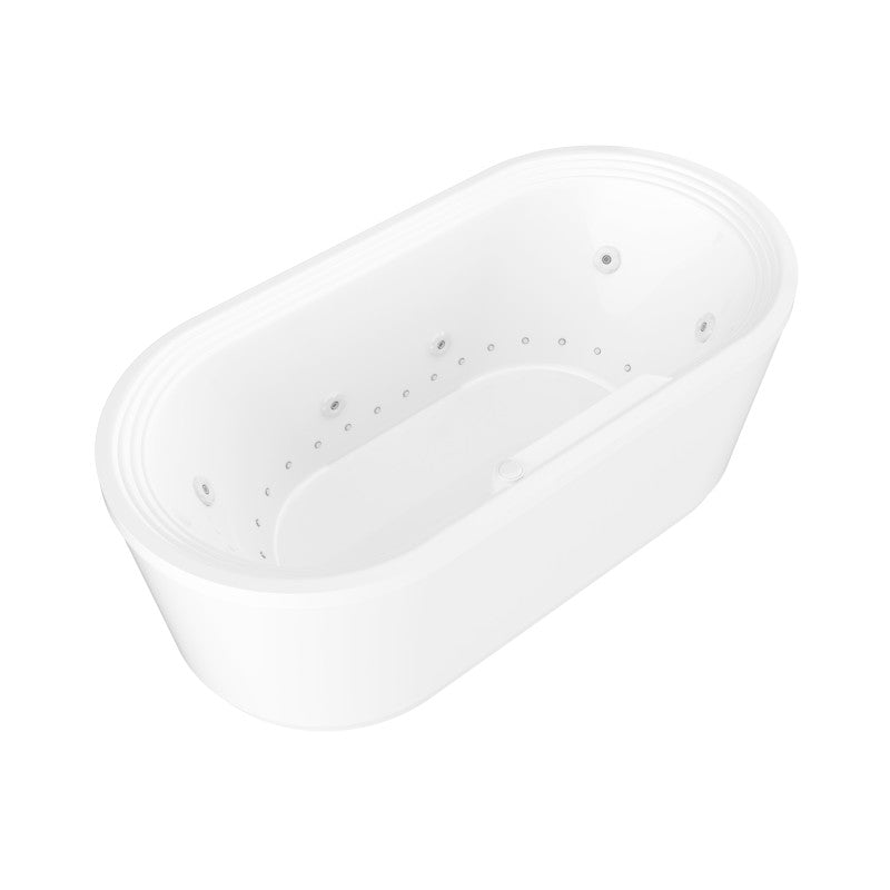 Atlantis Whirlpools Royale 34 x 67 Oval Freestanding Air & Whirlpool Water Jetted Bathtub